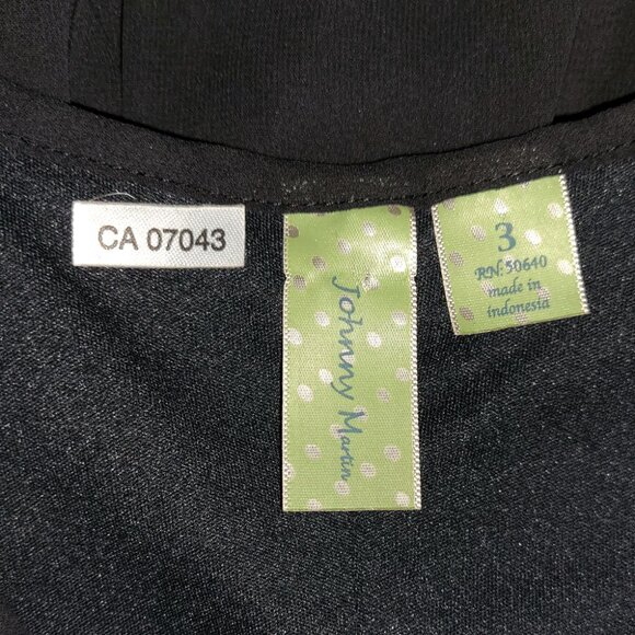 3 | Johnny Martin | Lace Flounce-Neck Color Block Mini Dress - Picture 4 of 5